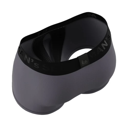 Мужские анатомические боксеры из хлопка с сеткой Anatomic Classic Light Black Series графитовый S