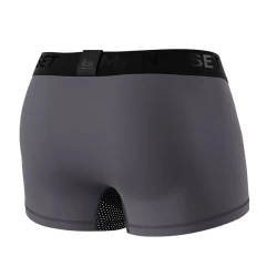 Мужские анатомические боксеры из хлопка с сеткой Anatomic Classic Light Black Series графитовый