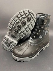 Чоботи Сноубутси зимові водонепроникні низькі сірий камуфляж