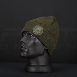 Шапка в'язана з кокардою НГУ хакі