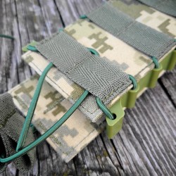 Подсумок тактический АК молли на 1 магазин пластик мультикам/пиксел ВСУ