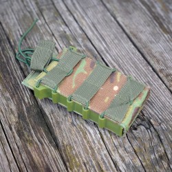 Подсумок тактический АК молли на 1 магазин пластик мультикам/пиксел ВСУ