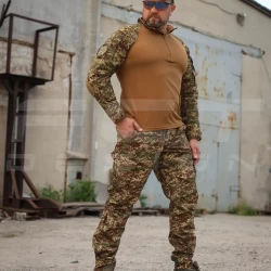 Убакс боевая рубашка CoolPass койот с налокотниками Хищник пиксель G-0822