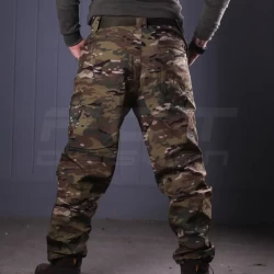 Брюки зимние Хантер Софтшелл Мультикам зеленый утепленный термофлис