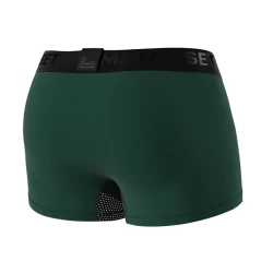 Мужские анатомические боксеры из хлопка с сеткой Anatomic Classic Light Black Series темно-зеленый