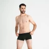 Мужские анатомические боксеры из хлопка с сеткой Anatomic Classic Light Black Series темно-зеленый S