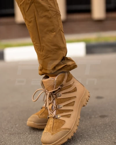 Черевики тактичні жіночі зимові Вікінг шкіра Crazy Horse натуральна вовна койот 36 36