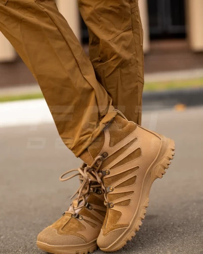 Черевики тактичні жіночі зимові Вікінг шкіра Crazy Horse натуральна вовна койот 36 36