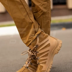 Ботинки тактические женские зимние Викинг кожа Crazy Horse натуральная шерсть койот