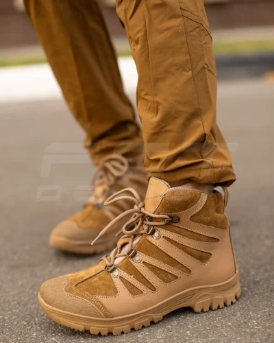 Черевики тактичні жіночі зимові Вікінг шкіра Crazy Horse натуральна вовна койот 36 36