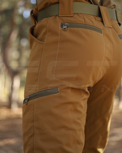 Костюм тактичний зимовий Хантер на флісі Софтшелл койот 40-42/3 40-42/3