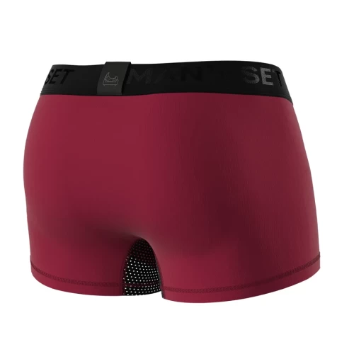 Мужские анатомические боксеры из хлопка с сеткой Anatomic Classic Light Black Series бордовый S