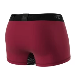 Мужские анатомические боксеры из хлопка с сеткой Anatomic Classic Light Black Series бордовый