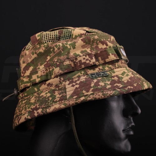 Панама тактична Сітка з регулятором ріп-стоп з Велкро піксель Хижак G-0822 56 56