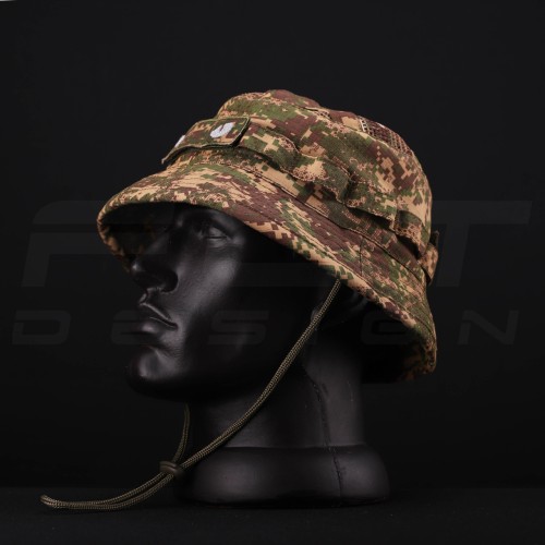 Панама тактична Сітка з регулятором ріп-стоп з Велкро піксель Хижак G-0822 56 56