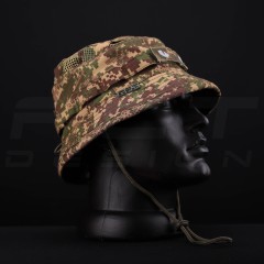 Панама тактична Сітка з регулятором ріп-стоп з Велкро піксель Хижак G-0822