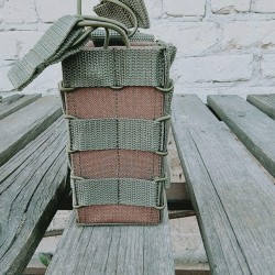 Подсумок тактический АК молли на 2 магазина пластик хаки