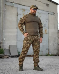 Убакс бойова сорочка CoolPass хакі Хижак піксель G-0822