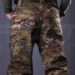 Брюки зимние Хантер Софтшелл Мультикам зеленый