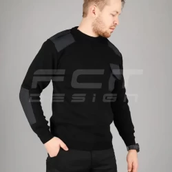 Свитер под горло форменный Черный