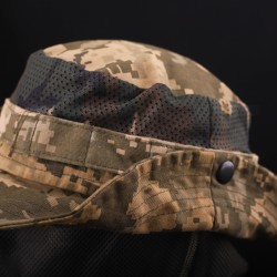 Панама тактическая Пиксель ВСУ с сеткой