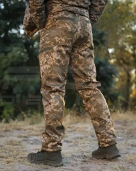 Штани зимові Софтшелл піксель ЗСУ утеплені термофліс