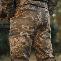 Брюки зимние Софтшелл пиксель ВСУ утепленные термофлис  