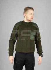 Светр під горло формений Олива