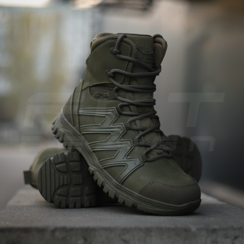 Черевики зимові Урбан мембрана Gore-Tex з гідрофобного нубуку Хакі  39 39