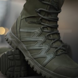 Ботинки зимние Урбан мембрана Gore-Tex из гидрофобного нубука Хаки