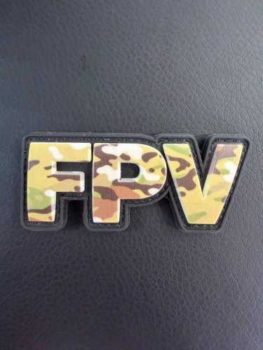 Шеврон/патч резиновый ПВХ " FPV" мультикам