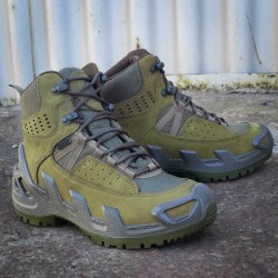 Ботинки тактические Ванеда 1192-1 V-Clutch Pro High On Duty мембране GoreTex нубук хаки