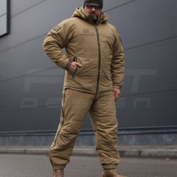 Зимний костюм 7 слой Водоотталкивающий G-Loft Койот