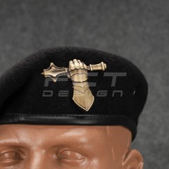 Берет ВСУ Танковых войск Капля черная в сборе
