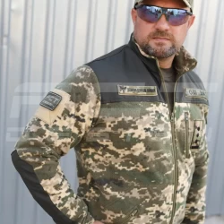 Кофта флис пиксель ВСУ упрощена с липучками