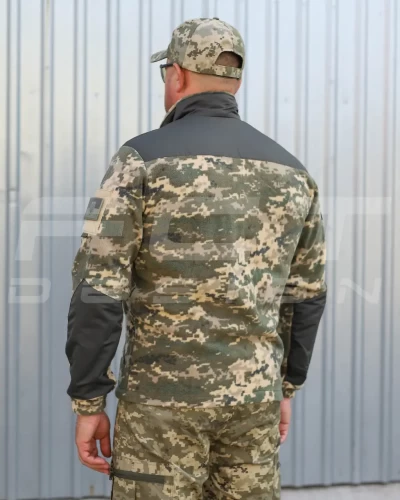 Кофта фліс піксель ЗСУ спрощена з липучками 40-42/3 40-42/3