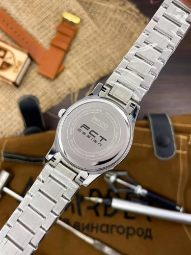 Годинник наручний FCT DESIGN Model 023 Срібло чорні