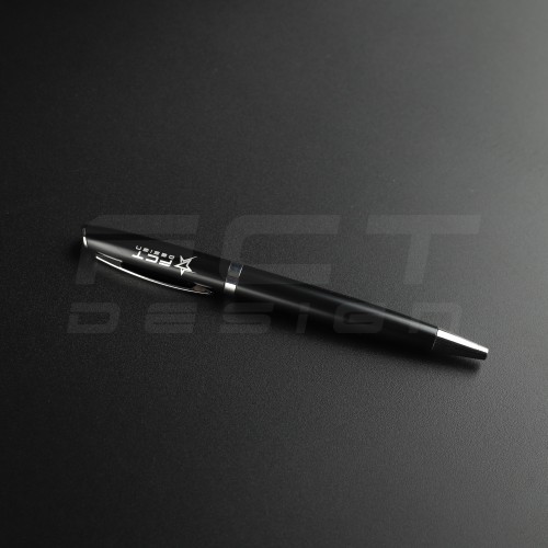 Ручка кулькова чорна з емблемою FCT Design   