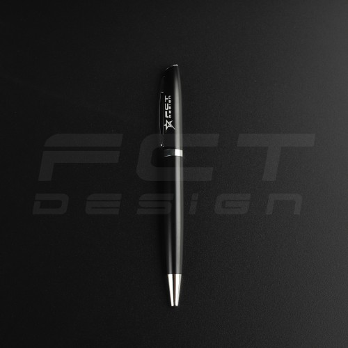 Ручка кулькова чорна з емблемою FCT Design   