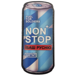 Шеврон/патч резиновый ПВХ "Non Stop" 