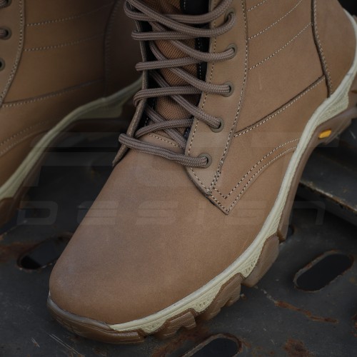 Берці тактичні зимові Енерджі шкіра Краст койот на хутрі 40 40