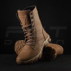 Берці тактичні зимові Енерджі шкіра Краст койот на хутрі
