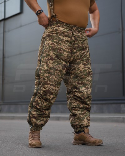 Зимовий костюм 7 шар Водовідштовхувальний Синтепон Хижак піксель G-0822 40-42/3 40-42/3