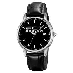 Часы наручные FCT DESIGN Model 023 Кожа черная
