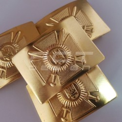 Бляха-пряжка сухопутних військ латунна ЗСУ-ВСУ