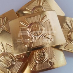 Бляха-пряжка сухопутних військ латунна ЗСУ-ВСУ