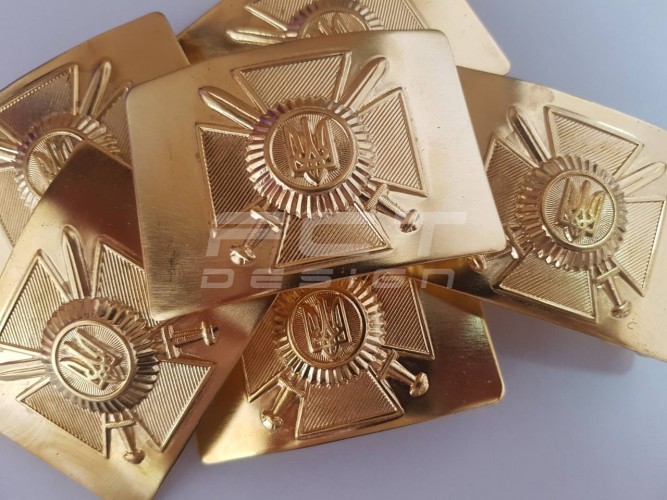 Бляха-пряжка сухопутних військ латунна ЗСУ-ВСУ  