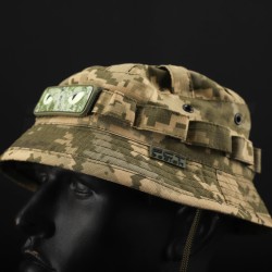 Панама тактическая рип-стоп с Велкро пиксель ВСУ