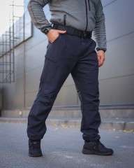 Штани зимові Софтшелл сині для ДСНС