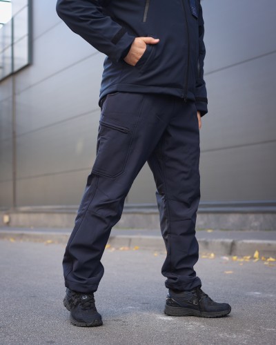 Брюки зимние Софтшелл синие для ДСНС 40-42/3